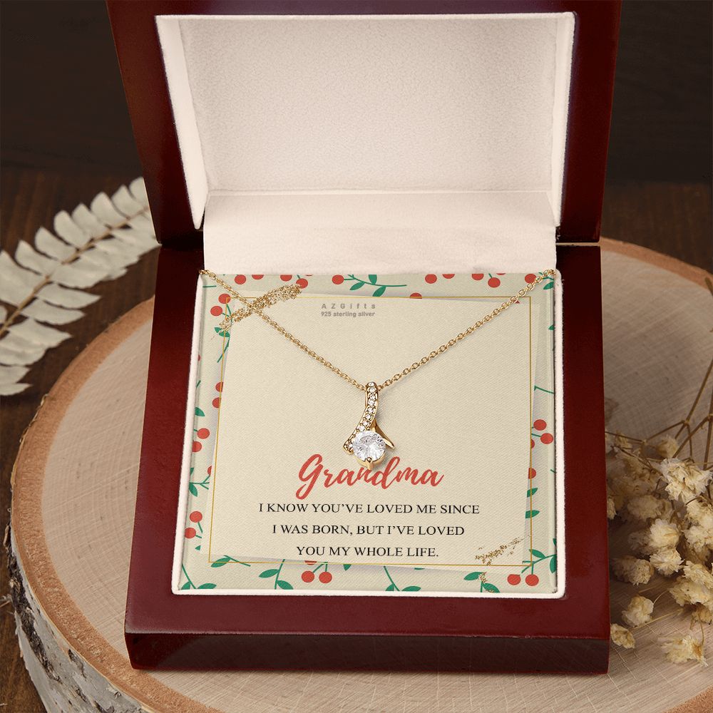 To My Grandma Necklace, Gift for Grandmother Necklace, Mothers Day Gift For Grandma Nana, Grandma Jewelry From Grandchildren GrandKids , Jewelry Box Gift For Grandma Grandmother15 Alluring Beauty Necklace