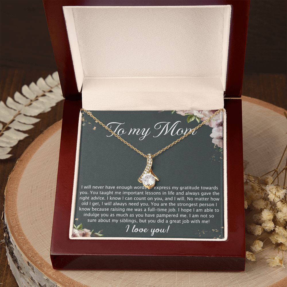 To My Mother Mom Best Friend In Law Bonus Step For Mother Day Birthday Wedding Engagement From Son Daughter Step In Law Necklace Gift Alluring Beauty Necklace