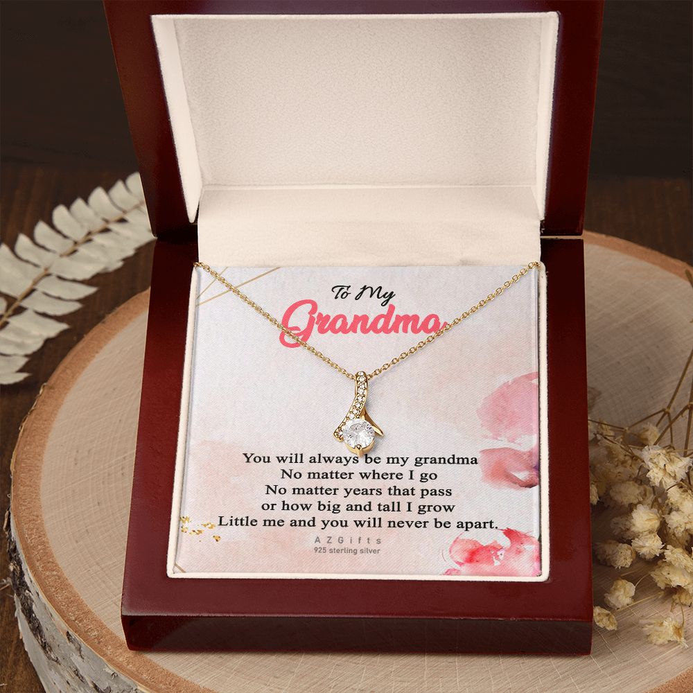 To My Grandma Necklace, Gift for Grandmother Necklace, Mothers Day Gift For Grandma Nana, Grandma Jewelry From Grandchildren GrandKids , Jewelry Box Gift For Grandma Grandmother13 Alluring Beauty Necklace