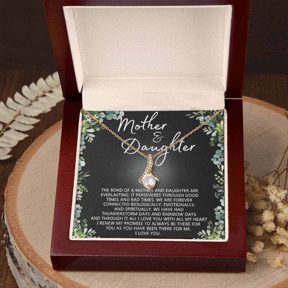 Mother Daughter Necklace Mothers day Necklace Mother Daughter Gift Mother Daughter Jewelry Gift For Daughter From Mom Daughter Mother Birthday Gift Alluring Beauty Necklace
