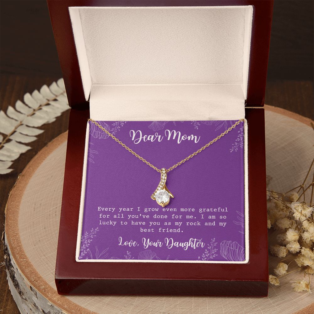Mom Necklace Gifts for Mom from Daughter to Mom Gifts for Mothers Day from Daughter, To My Mom Necklace from Daughter to Mom Birthday Gifts Necklace with Message Card and Gift Box2234 Alluring Beauty Necklace