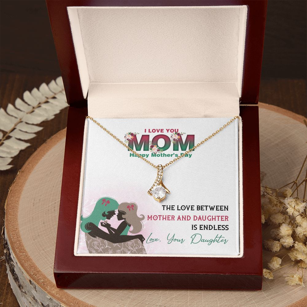 Mom Necklace Gifts for Mom from Daughter to Mom Gifts for Mothers Day from Daughter, To My Mom Necklace from Daughter to Mom Birthday Gifts Necklace with Message Card and Gift Box2236 Alluring Beauty Necklace