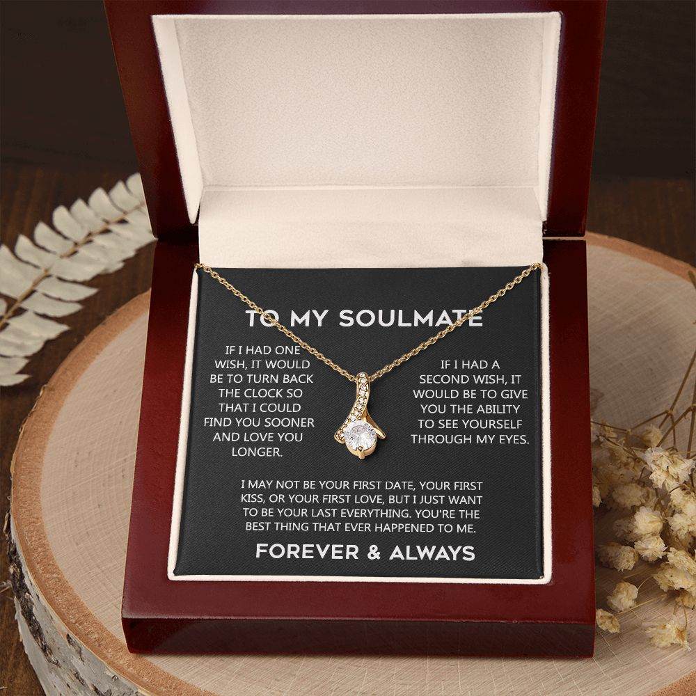 To My Soulmate Eternal Hope Necklace  Wife Soulmate Valentines Day Gift for Her 175144059615 Alluring Beauty Necklace