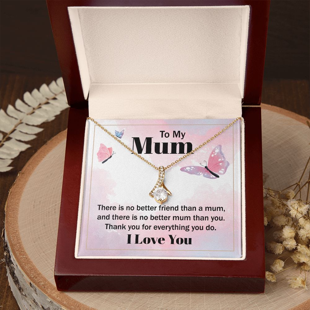 Mom Necklace Gifts for Mom from Daughter to Mom Gifts for Mothers Day from Daughter, To My Mom Necklace from Daughter to Mom Birthday Gifts Necklace with Message Card and Gift Box19 Alluring Beauty Necklace