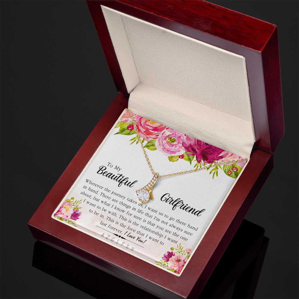 To My Girlfriend Necklace from Boyfriend To My Future Wife Necklace Jewelry For Girlfriend Gift For Girlfriend Gift for Her Romantic Birthday Valentines Day Gift For Girlfriend Gifts Necklaces 5 Alluring Beauty Necklace