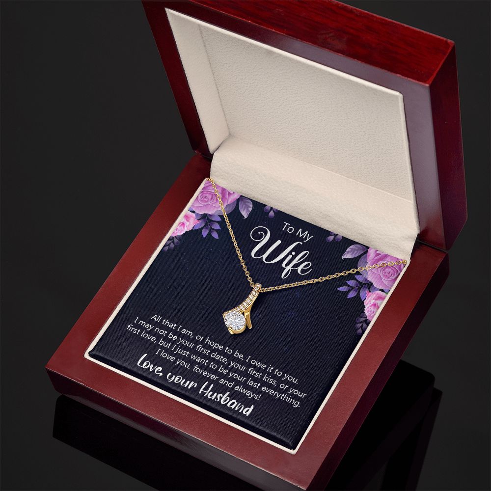 Birthday Gifts For Wife, Necklace Gifts For Wife From Husband, To My Wife Jewelry For Women , To My Wife Necklace  from Husband Wedding Anniversary Present For Wife, Beautiful Wife Jewelry Christmas31 Alluring Beauty Necklace