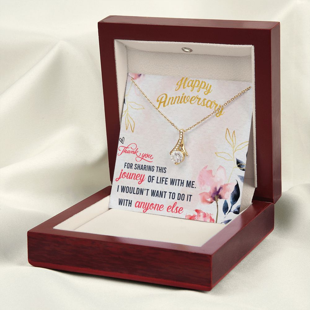 To My Wife Necklace, Wedding Anniversary Jewelry For Women, Necklace For Wife from Husband, Gift For Wife Birthday Gifts From Husband Necklace, Jewelry With Message Card In A Gift Box9 Alluring Beauty Necklace