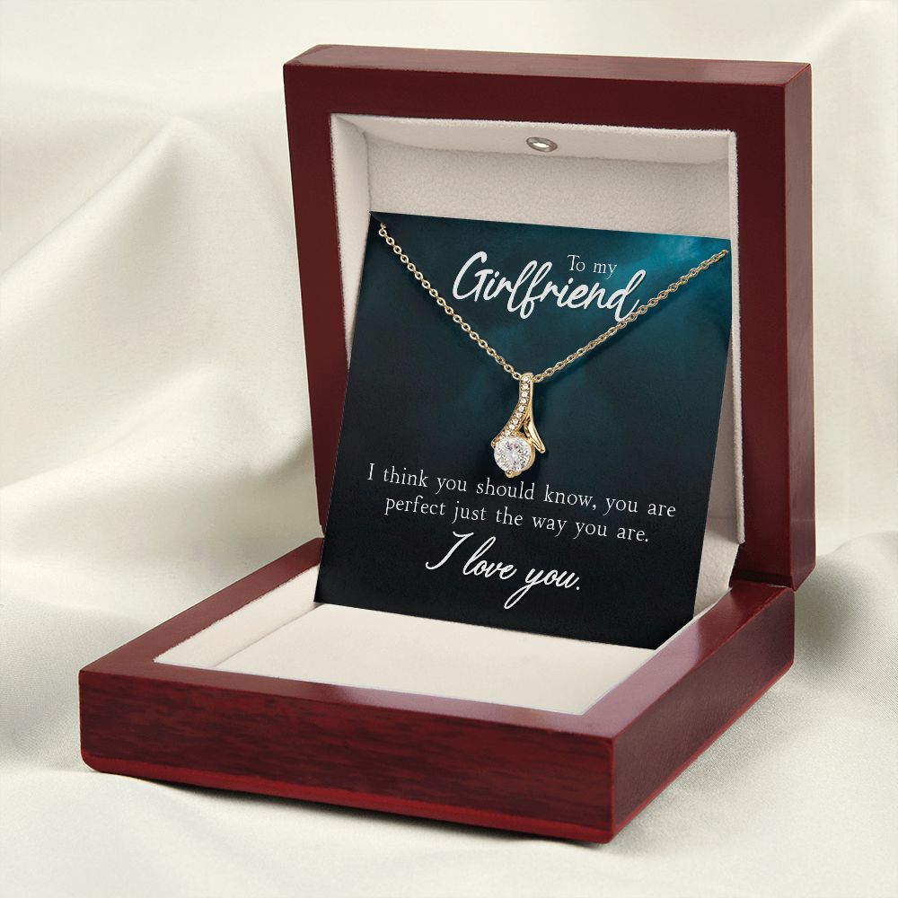 To My Girlfriend Necklace from Boyfriend To My Future Wife Necklace Jewelry For Girlfriend Gift For Girlfriend Gift for Her Romantic Birthday Valentines Day Gift For Girlfriend Gifts Necklaces 28 Alluring Beauty Necklace