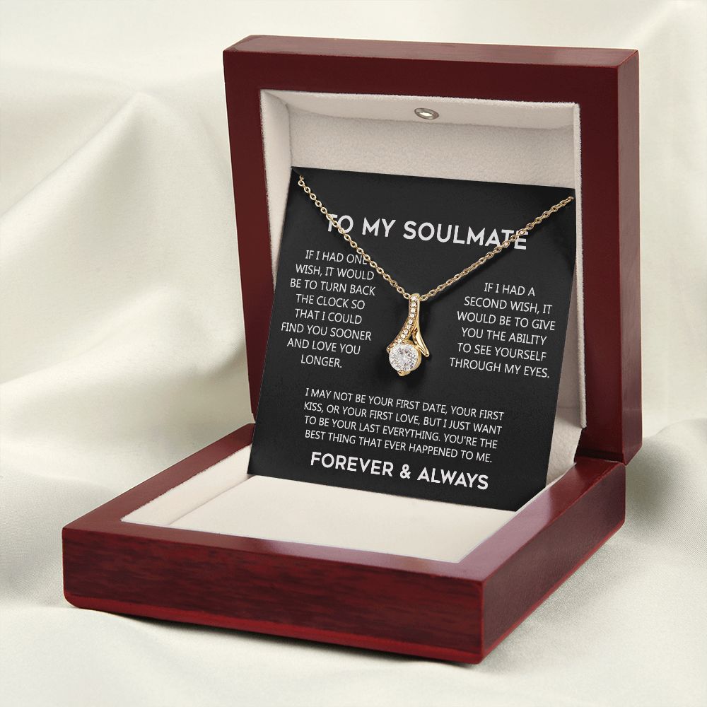 To My Soulmate Eternal Hope Necklace  Wife Soulmate Valentines Day Gift for Her 175144059615 Alluring Beauty Necklace