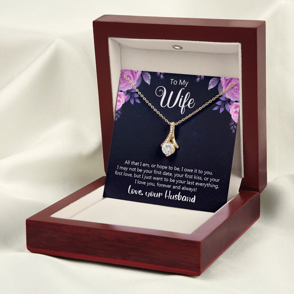 Birthday Gifts For Wife, Necklace Gifts For Wife From Husband, To My Wife Jewelry For Women , To My Wife Necklace  from Husband Wedding Anniversary Present For Wife, Beautiful Wife Jewelry Christmas31 Alluring Beauty Necklace