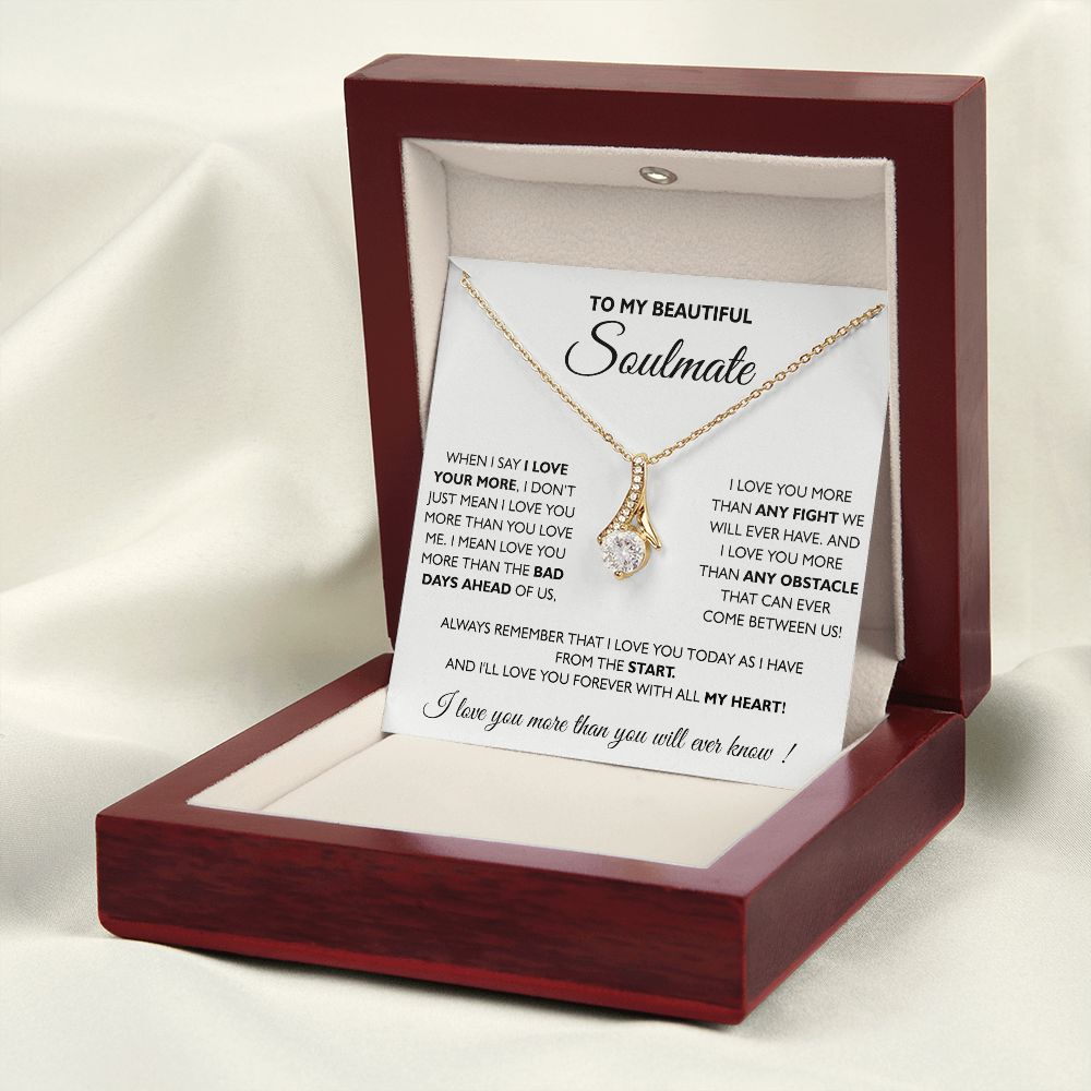 To My Soulmate Necklace Eternal Hope Necklace Valentine Day gift for Soulmate 175133533988 Alluring Beauty Necklace