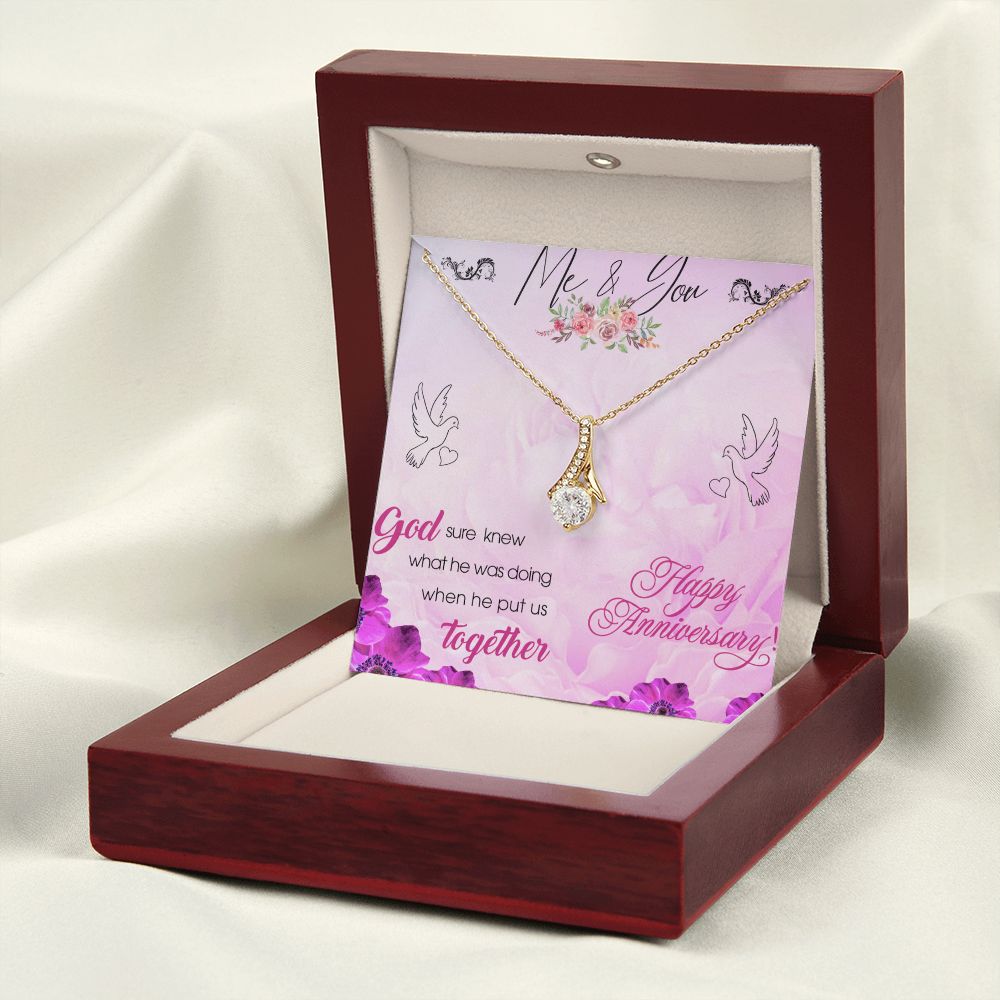 To My Wife Necklace, Wedding Anniversary Jewelry For Women, Necklace For Wife from Husband, Gift For Wife Birthday Gifts From Husband Necklace, Jewelry With Message Card In A Gift Box8 Alluring Beauty Necklace