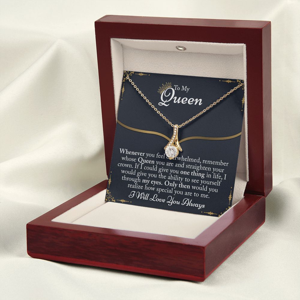 To My Queen Gift For Her Jewelry Gift Her Gift for Her Christmas Necklace Alluring Beauty Necklace