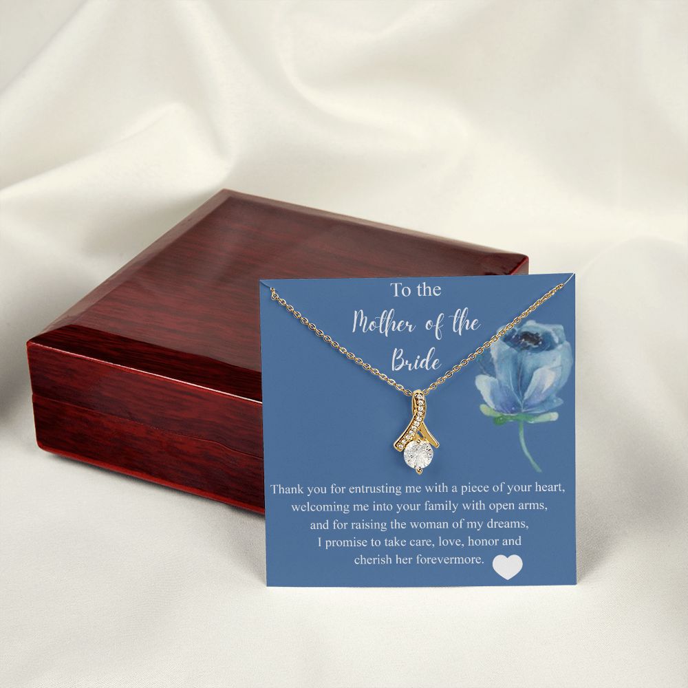 Mother Of The Bride Gift From Groom, Alluring Beauty Necklace, Future Mom Alluring Beauty Necklace