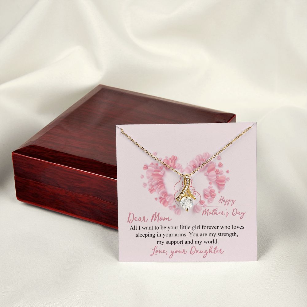 Mom Necklace Gifts for Mom from Daughter to Mom Gifts for Mothers Day from Daughter, To My Mom Necklace from Daughter to Mom Birthday Gifts Necklace with Message Card and Gift Box25 Alluring Beauty Necklace