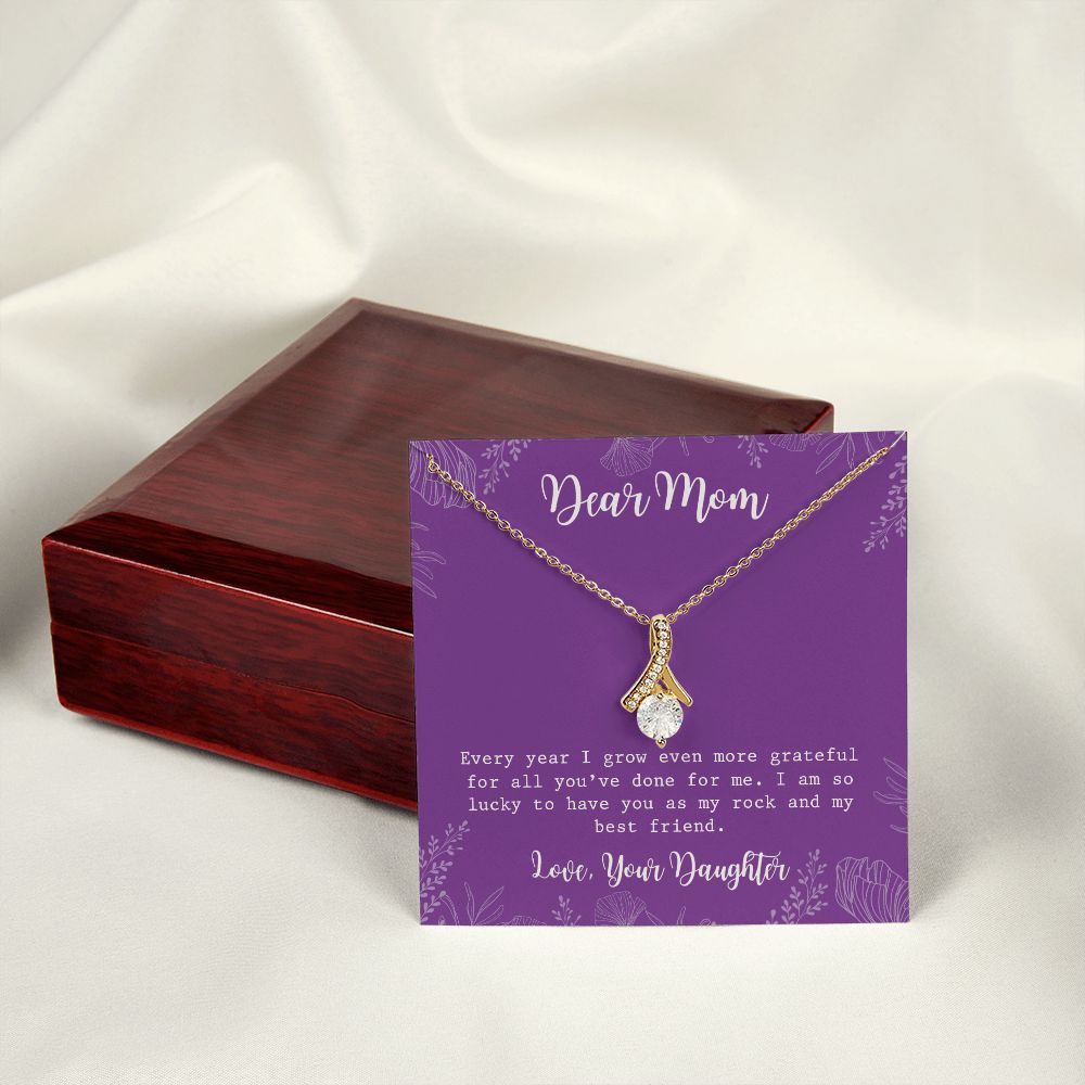 Mom Necklace Gifts for Mom from Daughter to Mom Gifts for Mothers Day from Daughter, To My Mom Necklace from Daughter to Mom Birthday Gifts Necklace with Message Card and Gift Box2234 Alluring Beauty Necklace