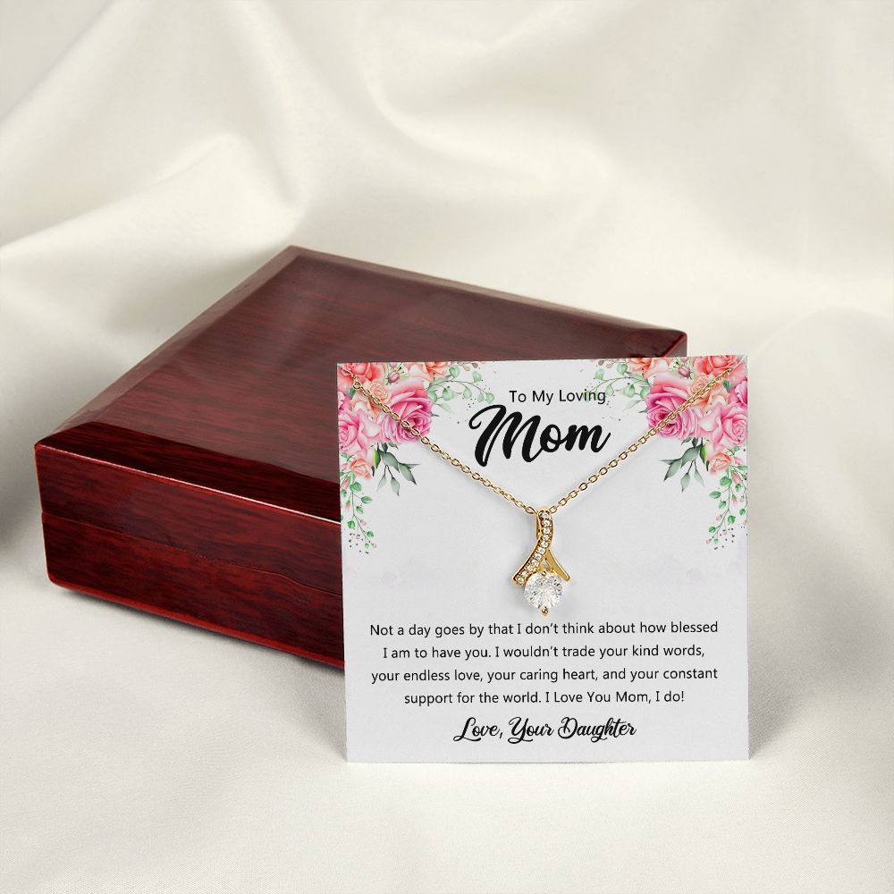 To My Mom Necklace, Gift For Mom, Mother's Day Gift from Daughter, Mom Jewelry Gift for Mothers Day, Birthday Gift for Mother, Moms Gift from Daughter Son, Necklace for Mom Mother 9 Alluring Beauty Necklace