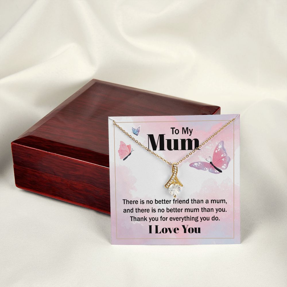 Mom Necklace Gifts for Mom from Daughter to Mom Gifts for Mothers Day from Daughter, To My Mom Necklace from Daughter to Mom Birthday Gifts Necklace with Message Card and Gift Box19 Alluring Beauty Necklace