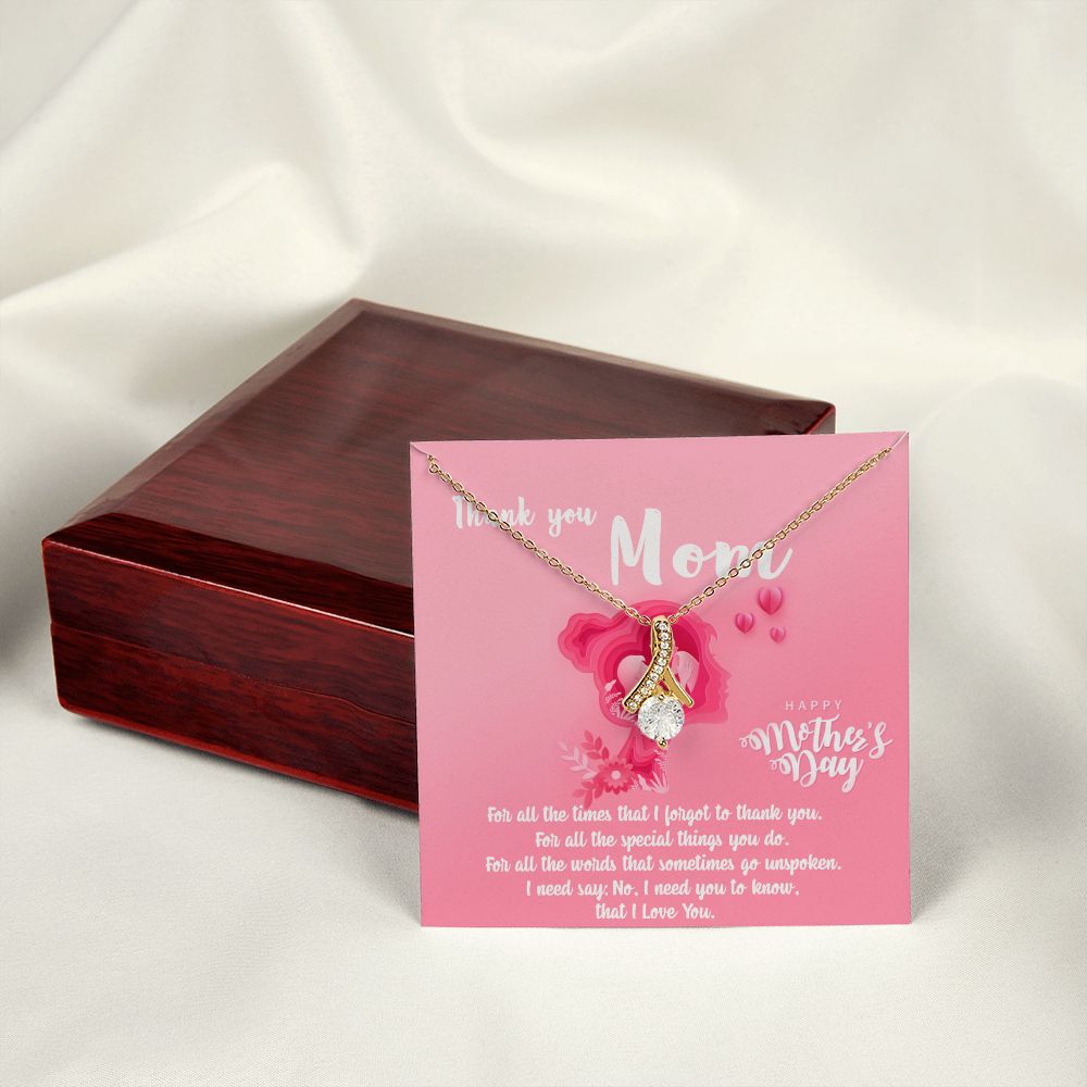 Mom Necklace Gifts for Mom from Daughter to Mom Gifts for Mothers Day from Daughter, To My Mom Necklace from Daughter to Mom Birthday Gifts Necklace with Message Card and Gift Box5 Alluring Beauty Necklace