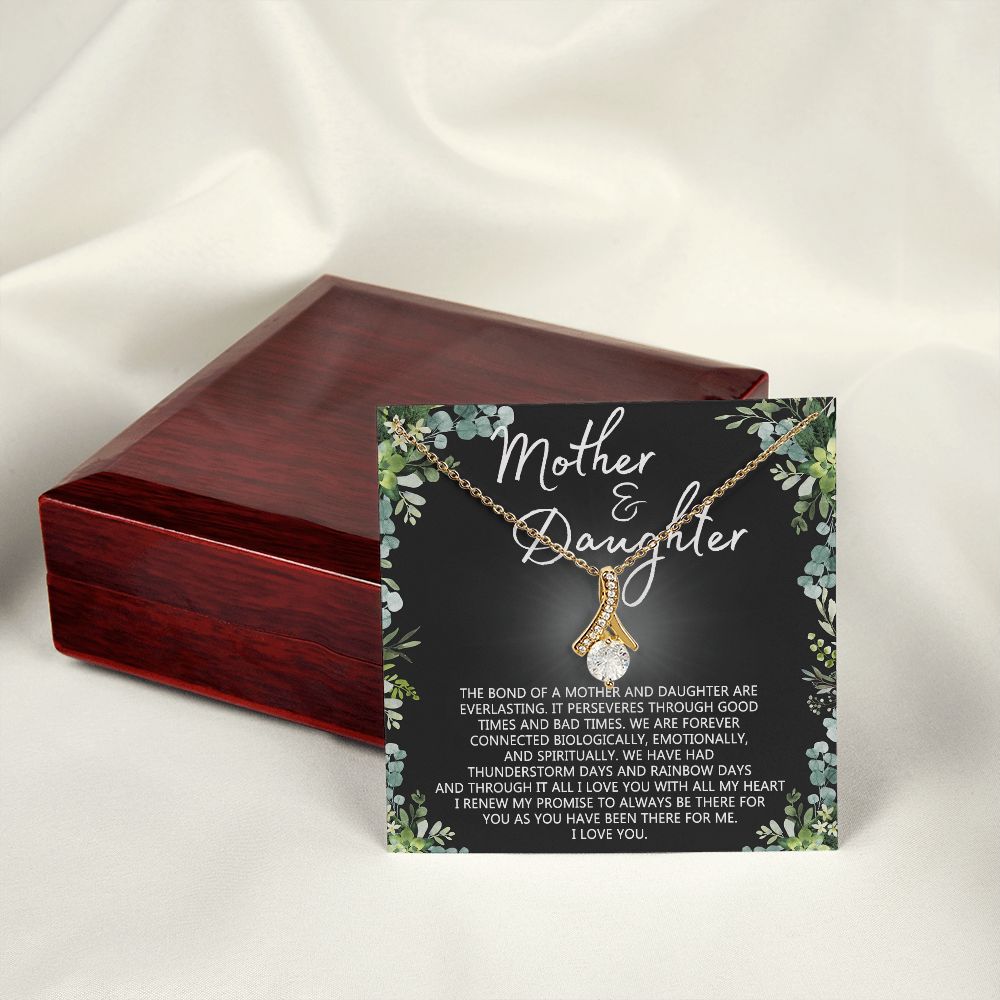 Mother Daughter Necklace Mothers day Necklace Mother Daughter Gift Mother Daughter Jewelry Gift For Daughter From Mom Daughter Mother Birthday Gift Alluring Beauty Necklace