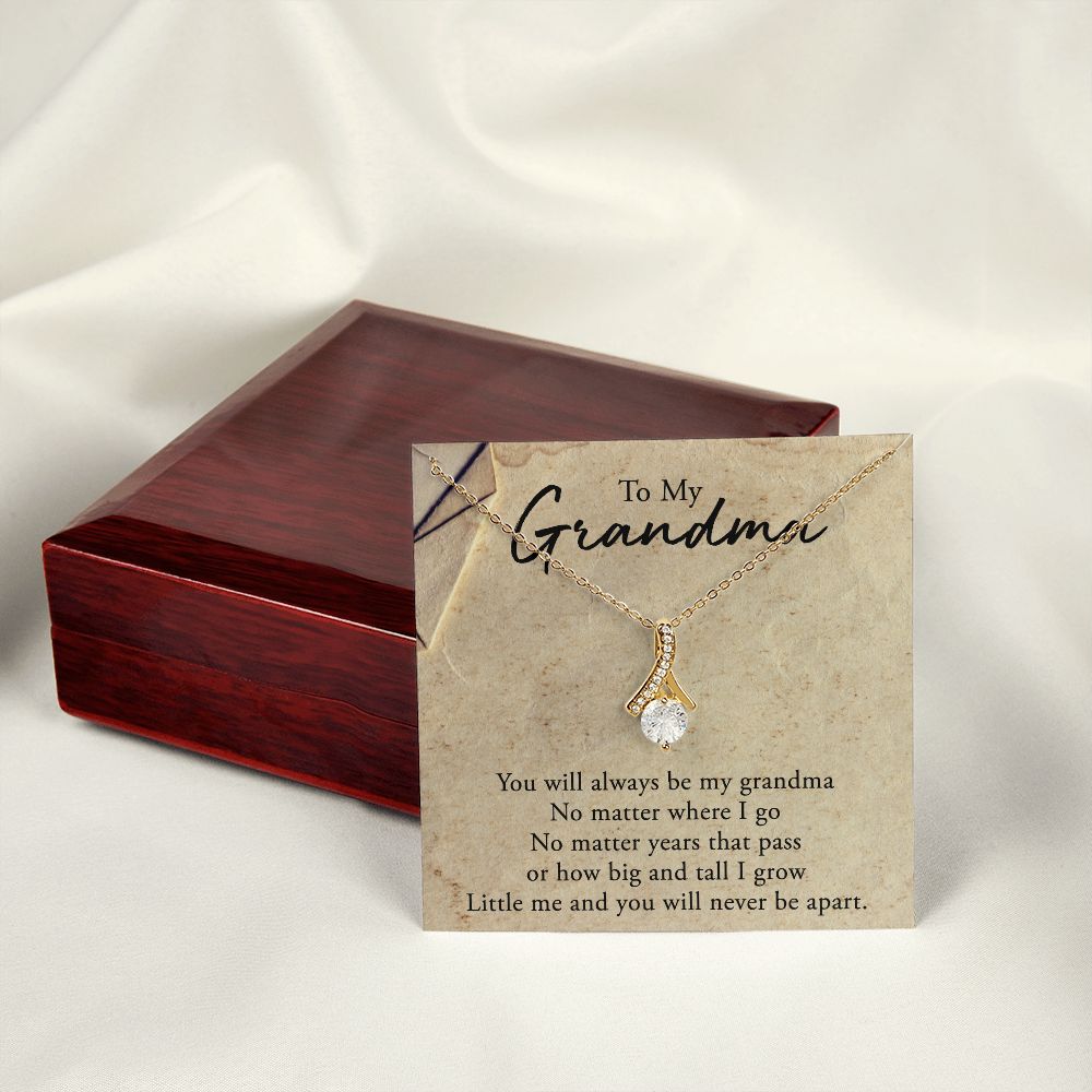 To My Grandma Necklace, Gift for Grandmother Necklace, Mothers Day Gift For Grandma Nana, Grandma Jewelry From Grandchildren GrandKids , Jewelry Box Gift For Grandma Grandmother5 Alluring Beauty Necklace