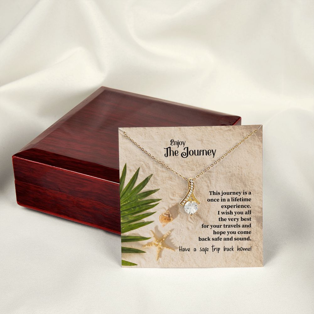 To My Mom Mother Necklace Pendant Gift Enjoy Your Journey By Sanad With Message Card Gift For Mom Alluring Beauty Necklace