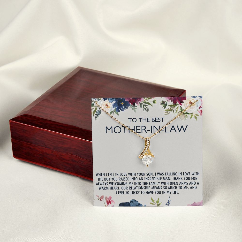 To My Mother-In-Law Gift Mothers Day Gift Necklace Mother-In-Law Gifts Jewelry Alluring Beauty Necklace