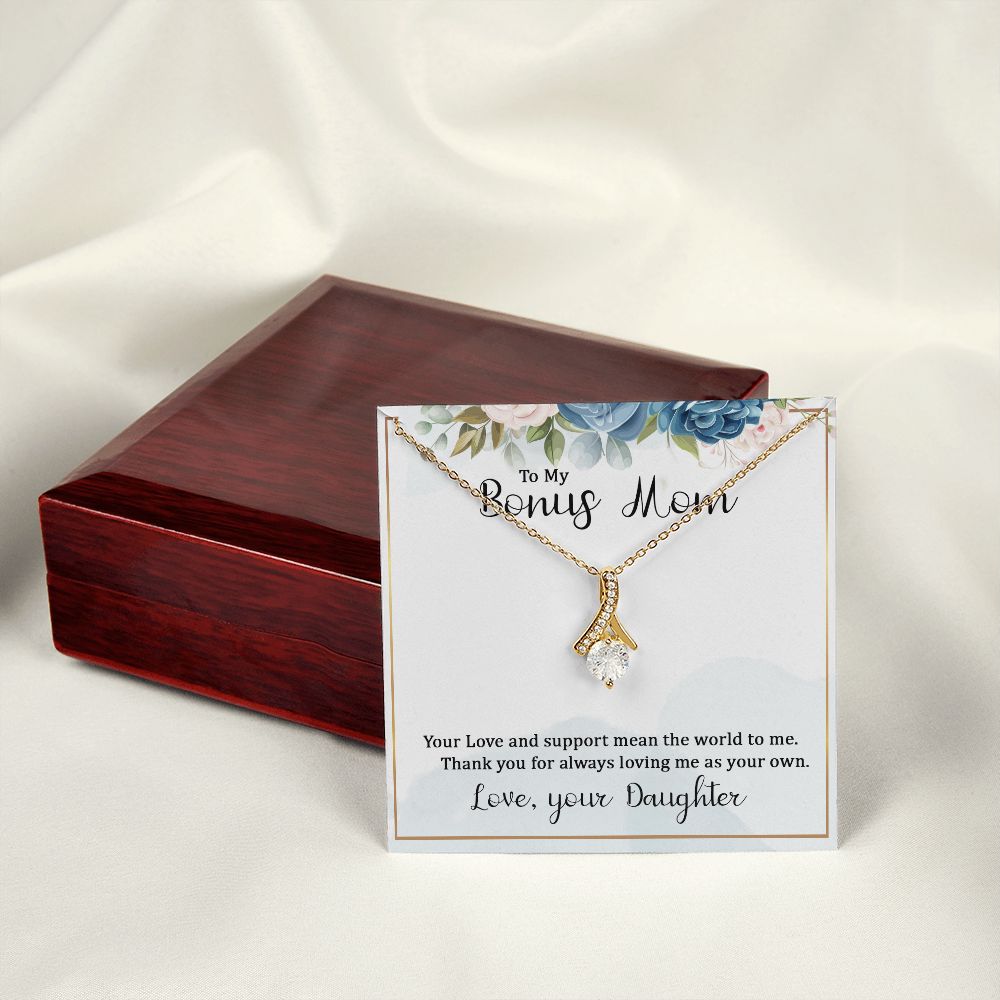 Mother Daughter Necklace as Daughter Gift from Mom, Mom Necklace as Christmas Gift for Mom from Son, Birthday Gift for Mother in Law Necklace, Bonus Mom Gifts for Step Mom Necklace6 Alluring Beauty Necklace