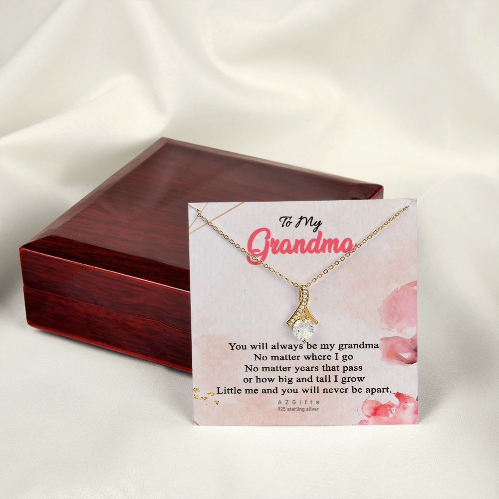 To My Grandma Necklace, Gift for Grandmother Necklace, Mothers Day Gift For Grandma Nana, Grandma Jewelry From Grandchildren GrandKids , Jewelry Box Gift For Grandma Grandmother13 Alluring Beauty Necklace