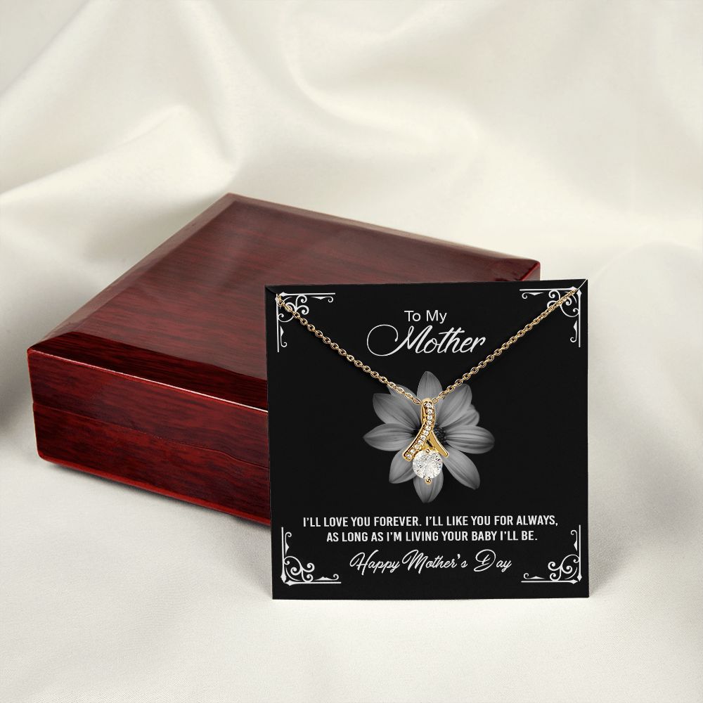 Mom Necklace Gifts for Mom from Daughter to Mom Gifts for Mothers Day from Daughter, To My Mom Necklace from Daughter to Mom Birthday Gifts Necklace with Message Card and Gift Box2247 Alluring Beauty Necklace