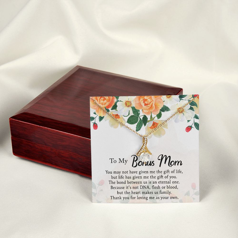 Mother Daughter Necklace as Daughter Gift from Mom, Mom Necklace as Christmas Gift for Mom from Son, Birthday Gift for Mother in Law Necklace, Bonus Mom Gifts for Step Mom Necklace5 Alluring Beauty Necklace