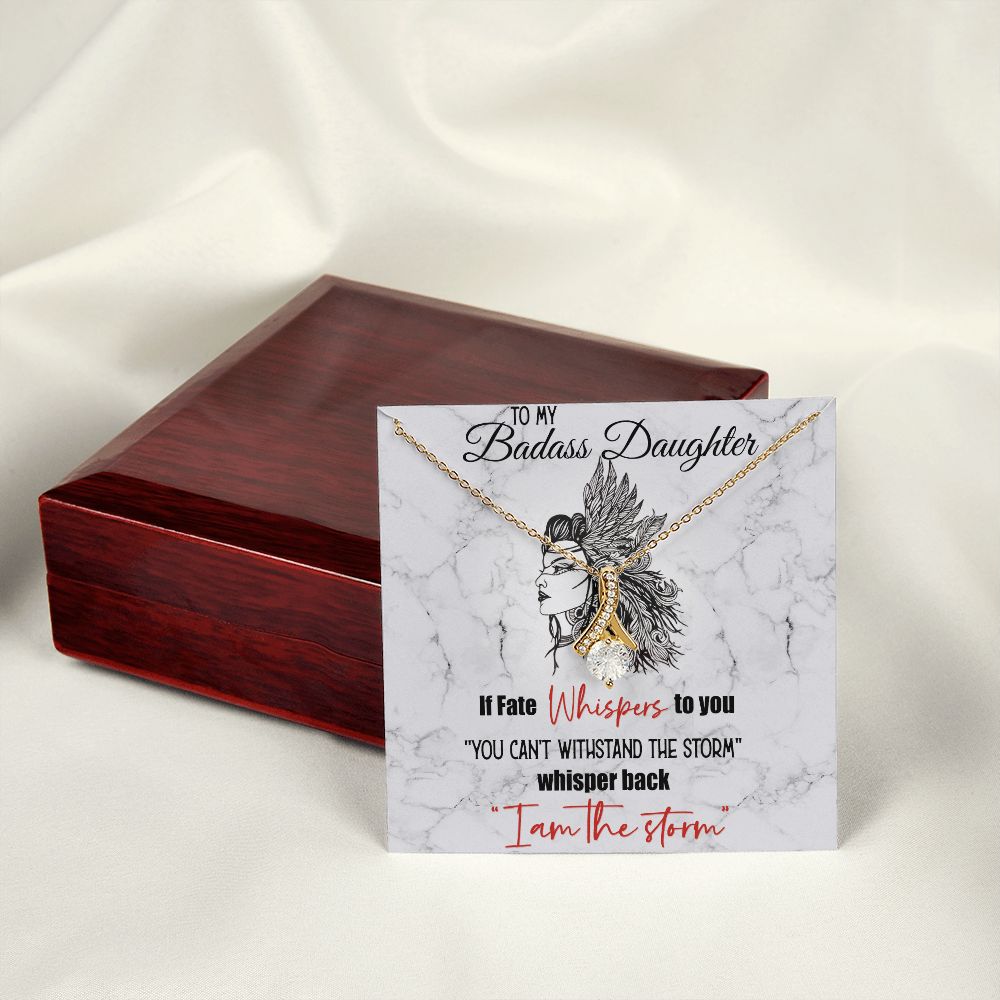 Bonus Daughter Gifts From Stepdad, Step Daughter Gifts From Stepmom, Stepdaughter Gifts From Stepdad, Father Stepdaughter Necklace, To My Bonus Daughter Necklaces, Christmas Gifts For Bonus10 Alluring Beauty Necklace