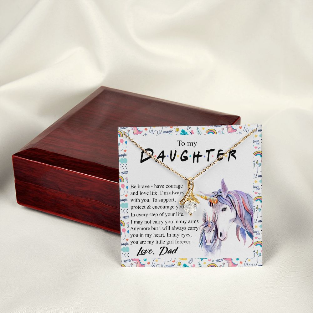 Mother Daughter Gift Ideas, To My Daughter Gift Necklace from Mom, Jewelry Pendant Present for Daughter, Birthday Christmas Gift Graduation Gifts for Daughters, Mother and Daughter Necklace 22 Alluring Beauty Necklace