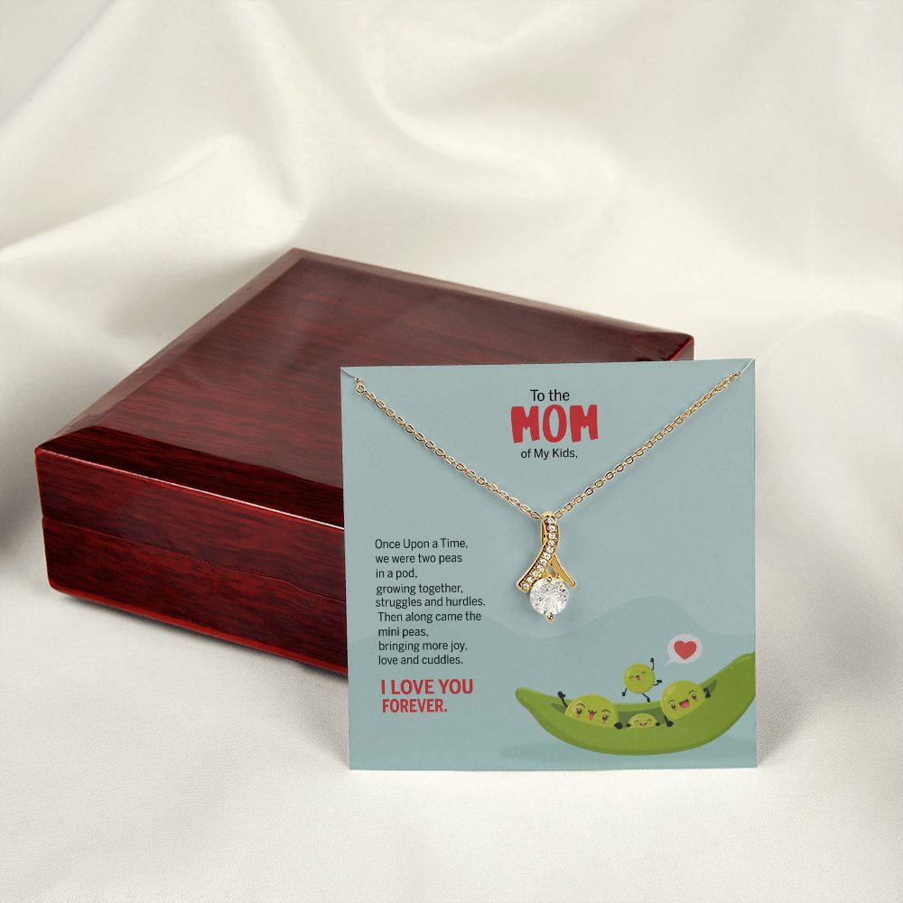 To My Mom Peas Pod Necklace From Kids, Gift For Mom On Mother's Day Jewelry Mom Alluring Beauty Necklace