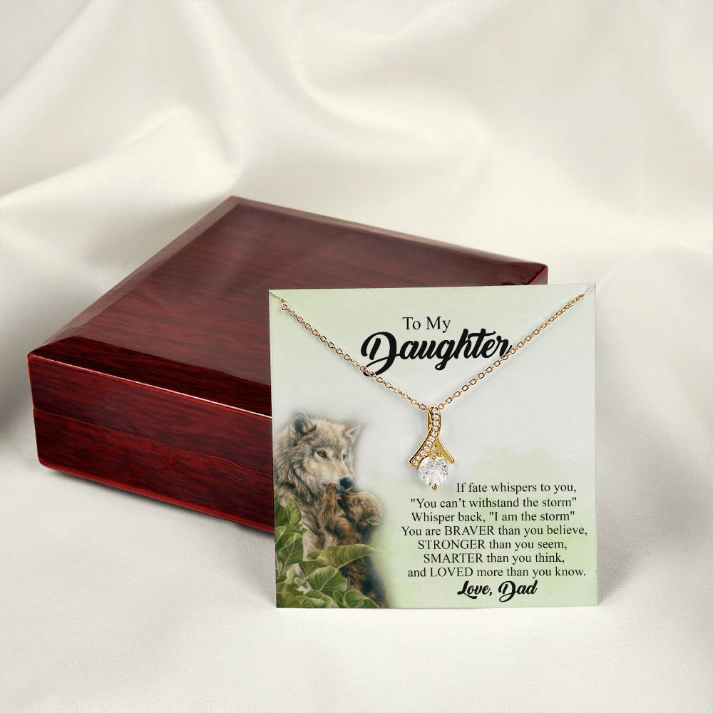 Mother Daughter Gift Ideas, To My Daughter Gift Necklace from Mom, Jewelry Pendant Present for Daughter, Birthday Christmas Gift Graduation Gifts for Daughters, Mother and Daughter Necklace 27 Alluring Beauty Necklace