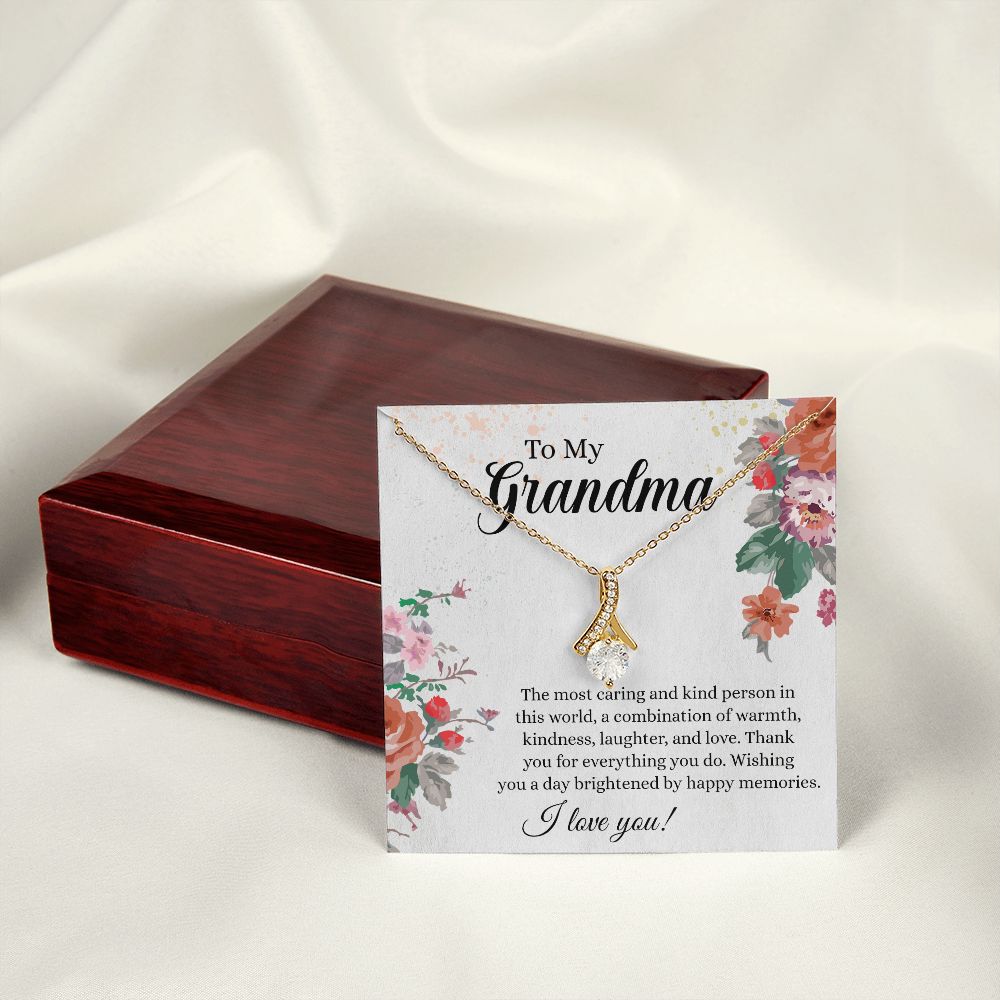 To My Grandma Necklace, Gift for Grandmother Necklace, Mothers Day Gift For Grandma Nana, Grandma Jewelry From Grandchildren GrandKids , Jewelry Box Gift For Grandma Grandmother3 Alluring Beauty Necklace