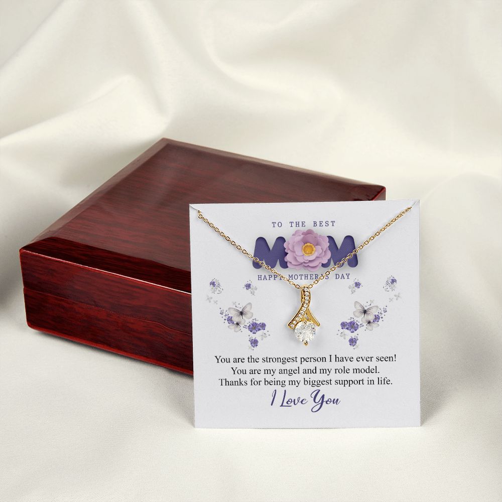 To The Best Mom Necklace, Best Mom Gifts, Mothers Day Gifts, Birthday Gift For Mom Alluring Beauty Necklace