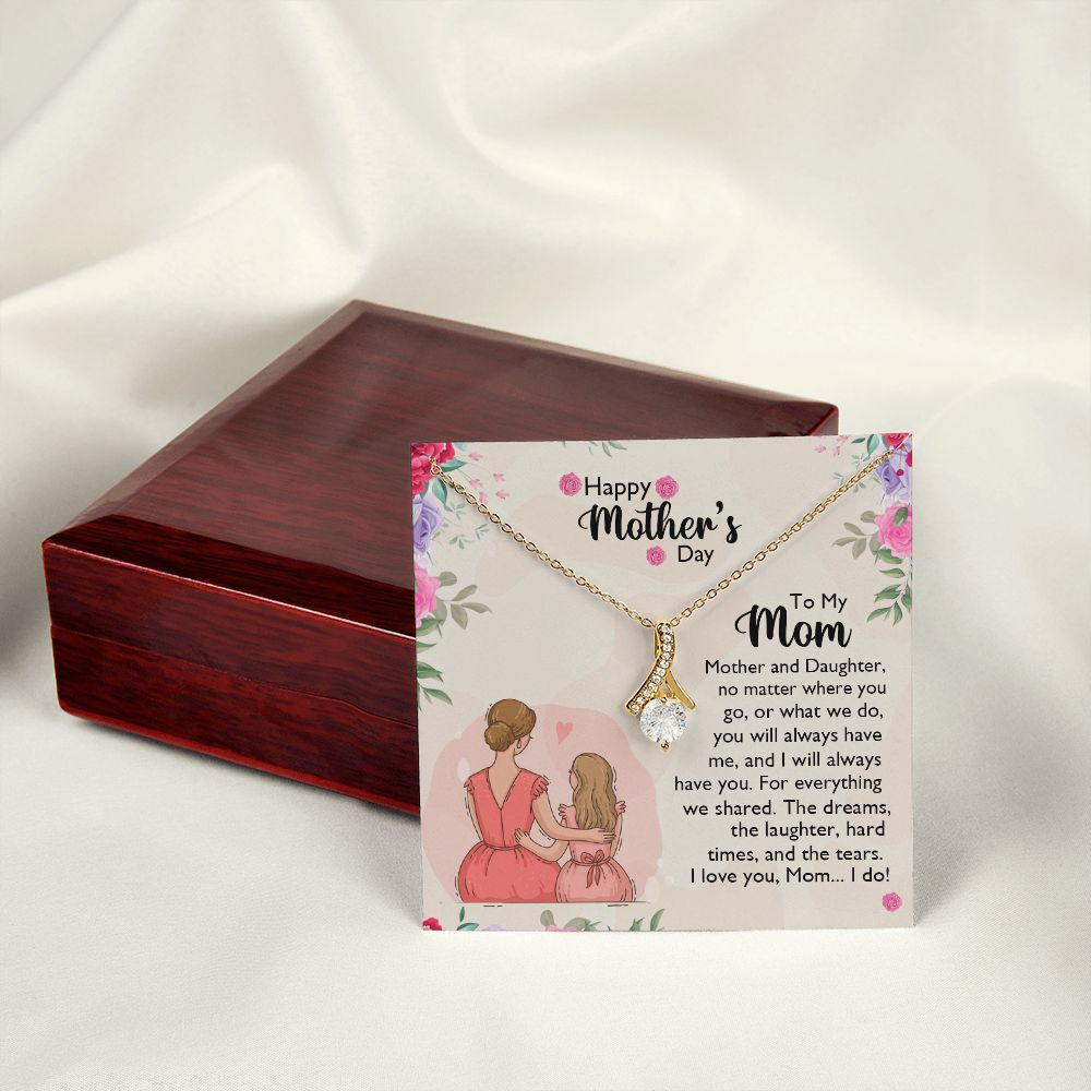 Mom Necklace Gifts for Mom from Daughter to Mom Gifts for Mothers Day from Daughter, To My Mom Necklace from Daughter to Mom Birthday Gifts Necklace with Message Card and Gift Box11 Alluring Beauty Necklace