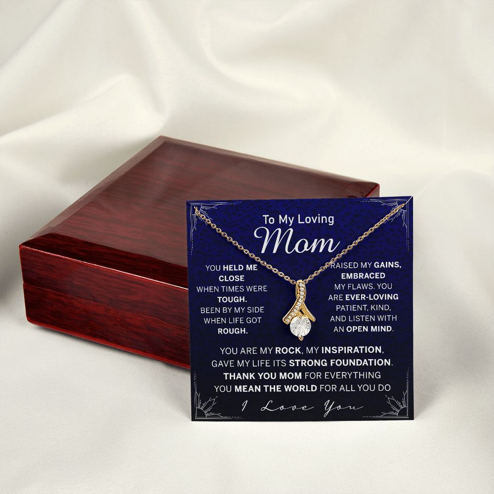 To My Mom Necklace, Gift For Mom, Mother's Day Gift from Daughter, Mom Jewelry Gift for Mothers Day, Birthday Gift for Mother, Moms Gift from Daughter Son, Necklace for Mom Mother Alluring Beauty Necklace