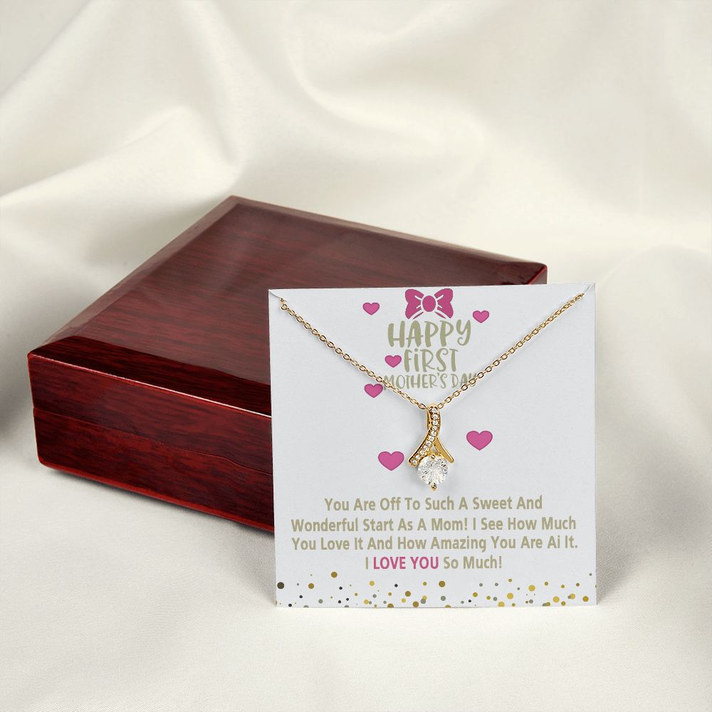 Mom Necklace Gifts for Mom from Daughter to Mom Gifts for Mothers Day from Daughter, To My Mom Necklace from Daughter to Mom Birthday Gifts Necklace with Message Card and Gift Box15 Alluring Beauty Necklace