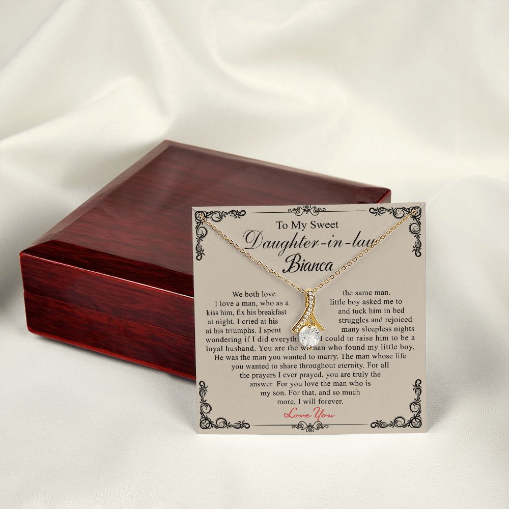 Daughter In Law Gifts Ideas, Daughter In Law Necklace, Gifts For Future Daughter In Law, Daughter In Law Birthday Gifts, Daughter-in-law Gifts From Mother In Law, Birthday Gifts For Daughter4 Alluring Beauty Necklace