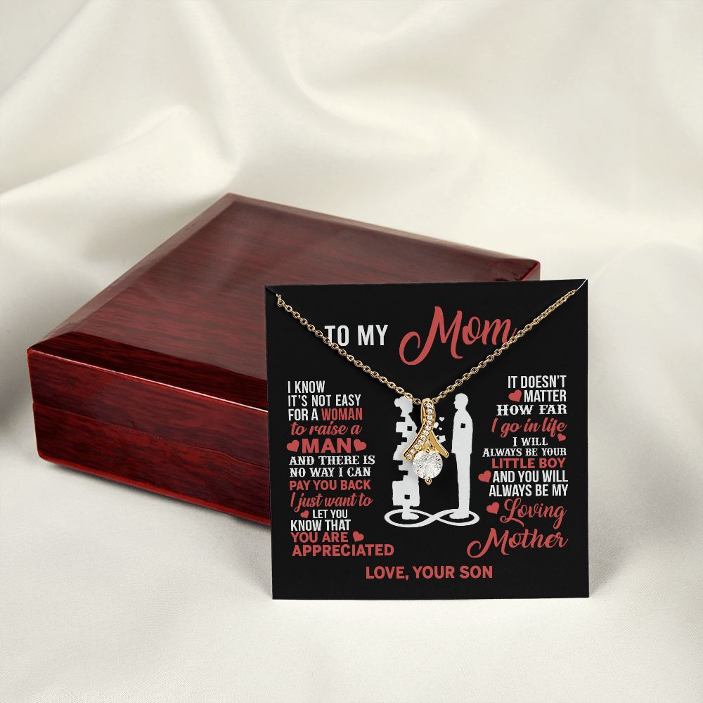 Mom Necklace Mothers Day Gift From Son To My Mom Forevere Love Necklace Gift Mom Alluring Beauty Necklace