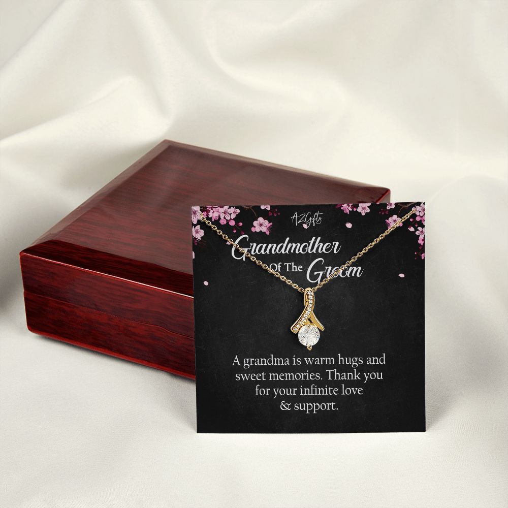 To My Grandmother Necklace, Gift for Grandmother Necklace, Mothers Day Gift For Grandma Nana, Grandma Jewelry From Grandchildren GrandKids , Jewelry Box Gift For Grandma Grandmother Alluring Beauty Necklace