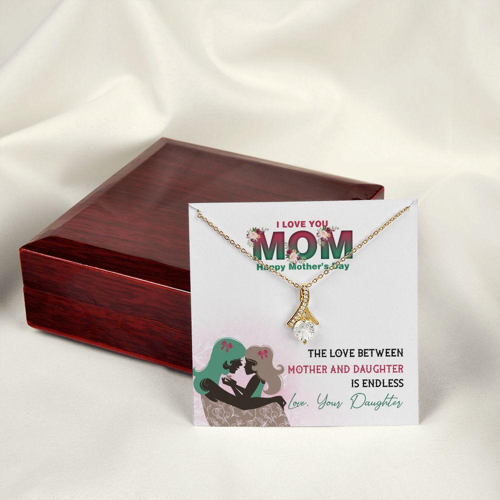 Mom Necklace Gifts for Mom from Daughter to Mom Gifts for Mothers Day from Daughter, To My Mom Necklace from Daughter to Mom Birthday Gifts Necklace with Message Card and Gift Box2236 Alluring Beauty Necklace