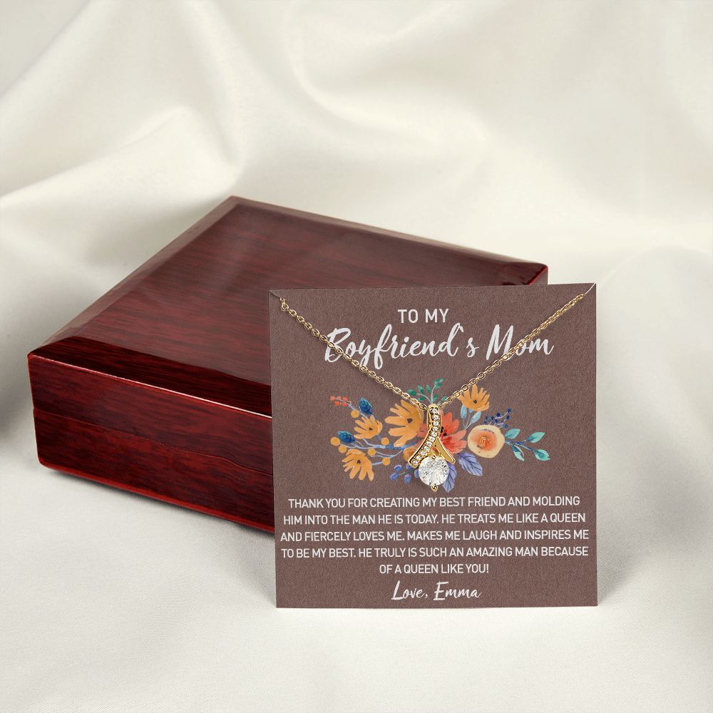 Gift for Boyfriend's Mom, Boyfriend Mom Gift, To My Boyfriends Mom's Gift, Mother's Day Gift for Boyfriends Mom, Boyfriend Mom Alluring Beauty Necklace