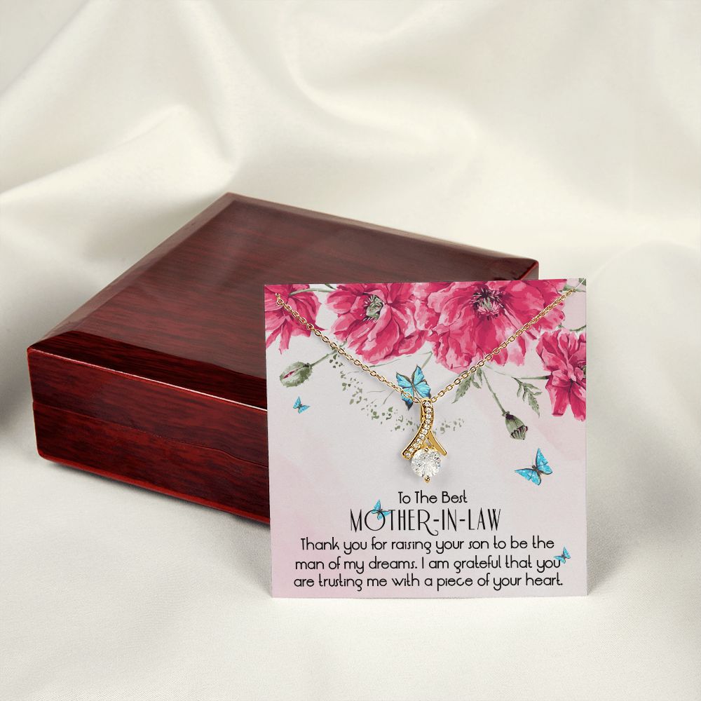 To The Best Mother In Law Necklace, Mother In Law Gifts, Mothers Day Gifts Necklace Alluring Beauty Necklace