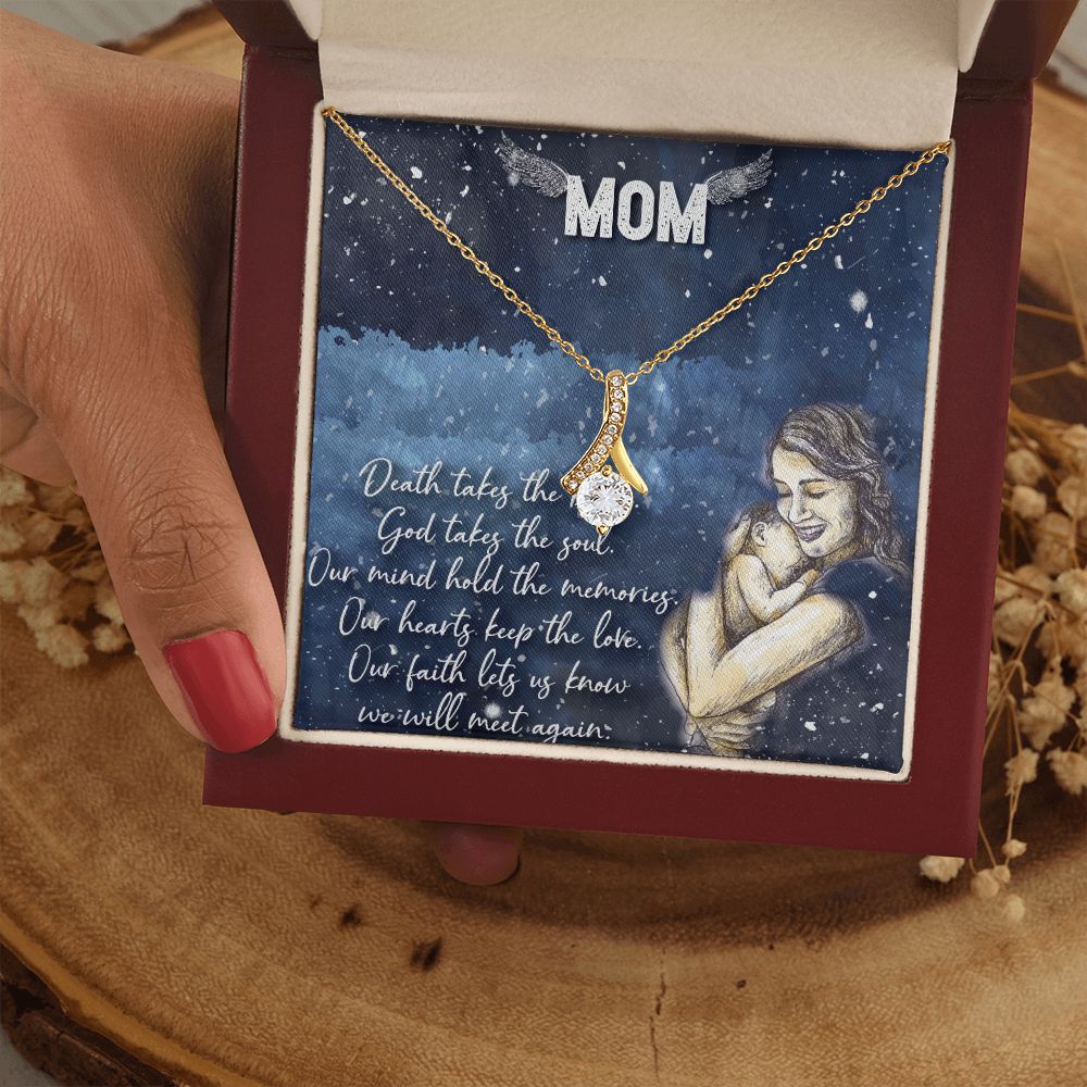 To My Mom Necklace Pendant Gift From Daughter Your Faith Lets Us Know With Message Card Gift For Mom Alluring Beauty Necklace
