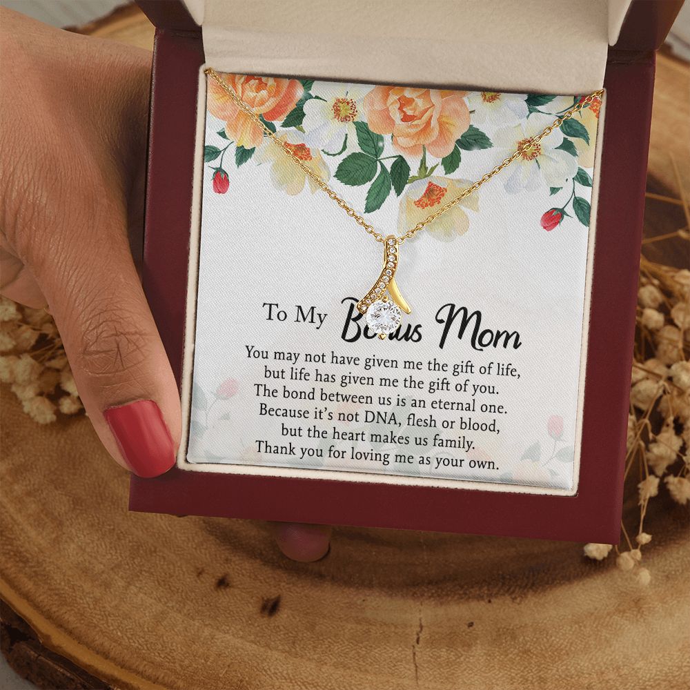 Mother Daughter Necklace as Daughter Gift from Mom, Mom Necklace as Christmas Gift for Mom from Son, Birthday Gift for Mother in Law Necklace, Bonus Mom Gifts for Step Mom Necklace5 Alluring Beauty Necklace