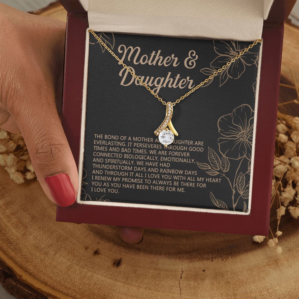 Mother Daughter Necklace Mothers day Necklace Mother Daughter Gift Mother Daughter Jewelry Gift For Daughter From Mom Daughter Mother Alluring Beauty Necklace