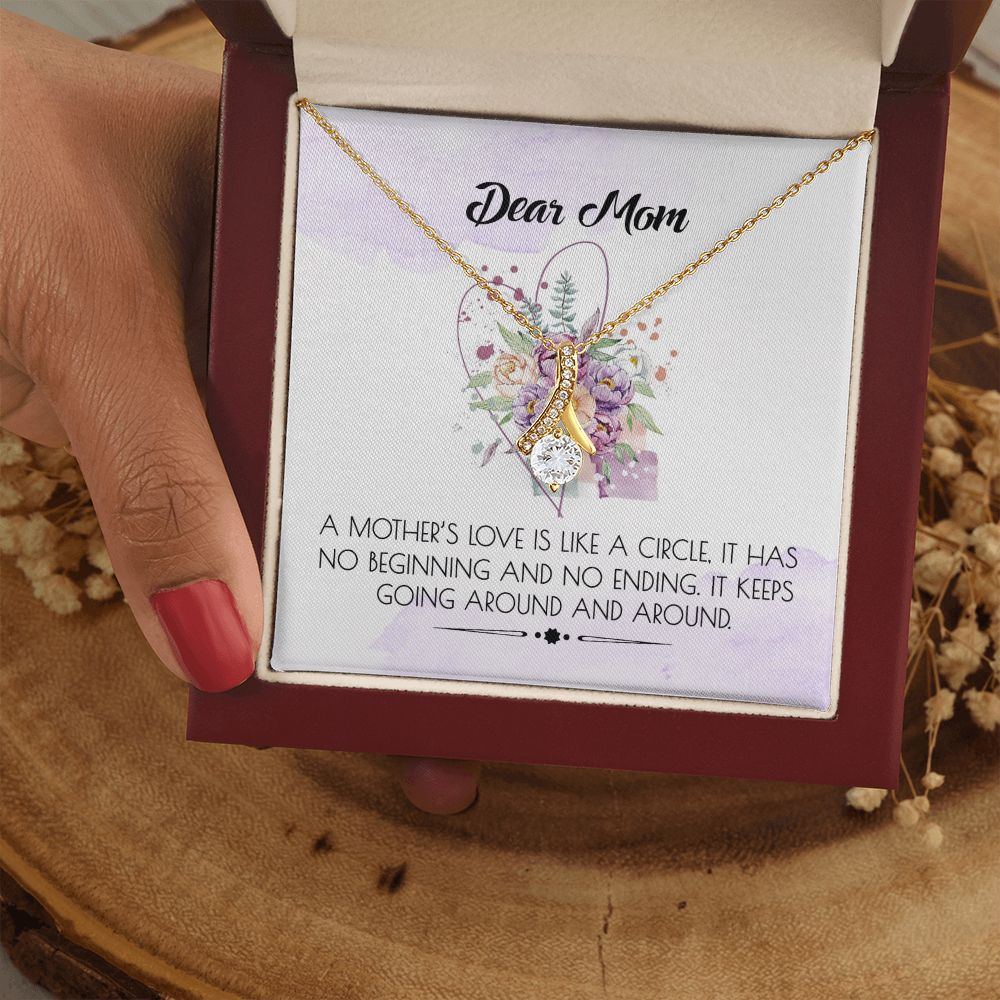 To My Mom Necklace Pendant Gift From Daughter Or Son Happy Mother's Day Gift For Mom Birthday, Anniversary Alluring Beauty Necklace